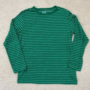 Cat & Jack Green Striped Long Sleeve Shirt - Boys XL Size 14